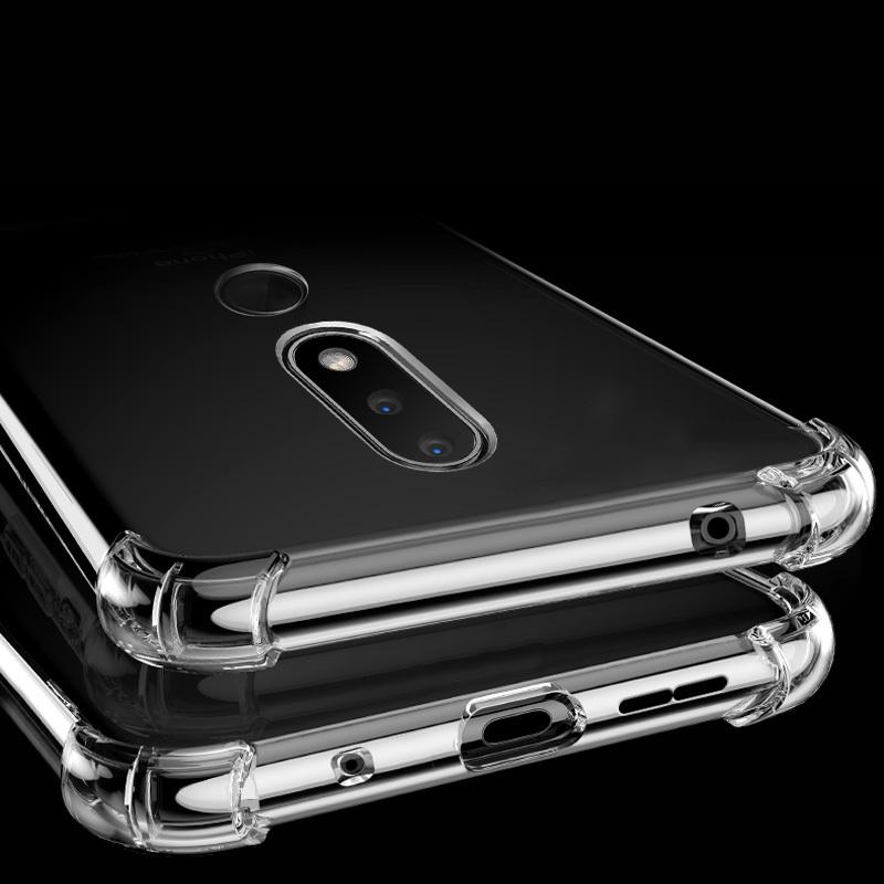 Для Nokia G10 G20 G21 G22 X10 X20 XR21 C22 C32 C12 1 2 3 6 7 8 9 X7 X5 X6 7,1 2,1 3,1 5,1 прозрачная крышка противоударный силиконовый прозрачный чехол