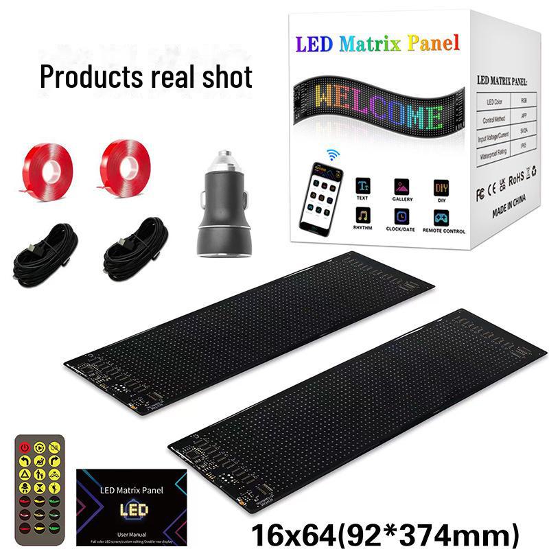 Waterproof Bluetooth LED Display Screen: Interactive Rear Window Expression with Flexible Soft Screen