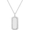 ANIA HAIE Silver Sparkling Tag 925 Silver Necklace N067-02H