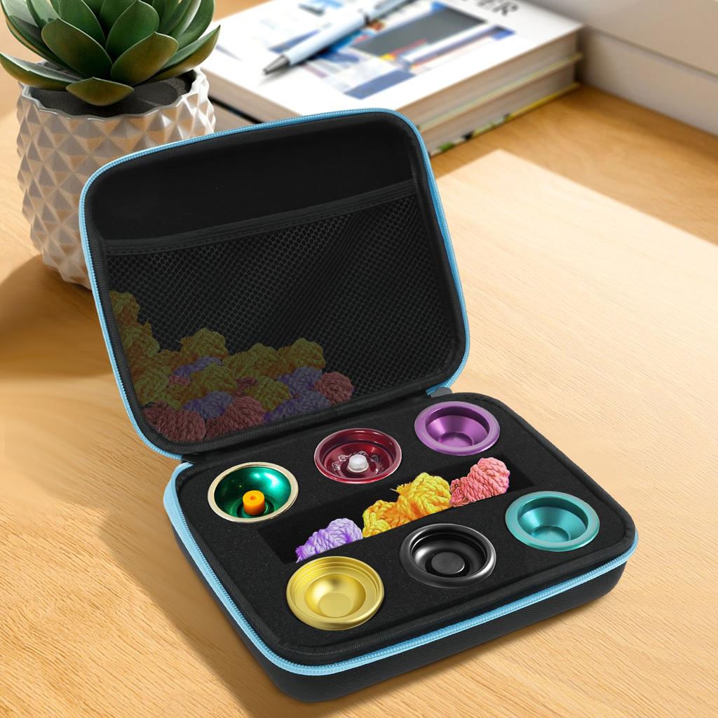 Yoyo Ball Storage Bag 6/12 Hole Portable Yoyo Carry Case with Handle Lightweight Outdoor Equipment Protective Bag for Yoyo Ball