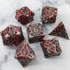 Metal coc running dice dnd dragons and dungeons multi-faceted rpg dice cthulhu d20 настольная игра