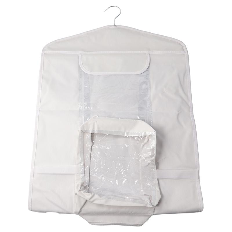 Большой бытовой прозрачный подвесной органайзер для хранения одежды для экономии места