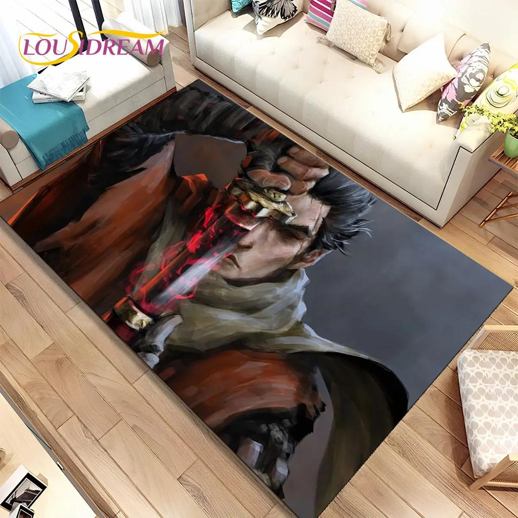 3D HD Sekiro Series Game Gamer Area Rug, Коврик для дома, гостиной, спальни, дивана, коврик для двери, декор, детские игры, нескользящий напольный коврик