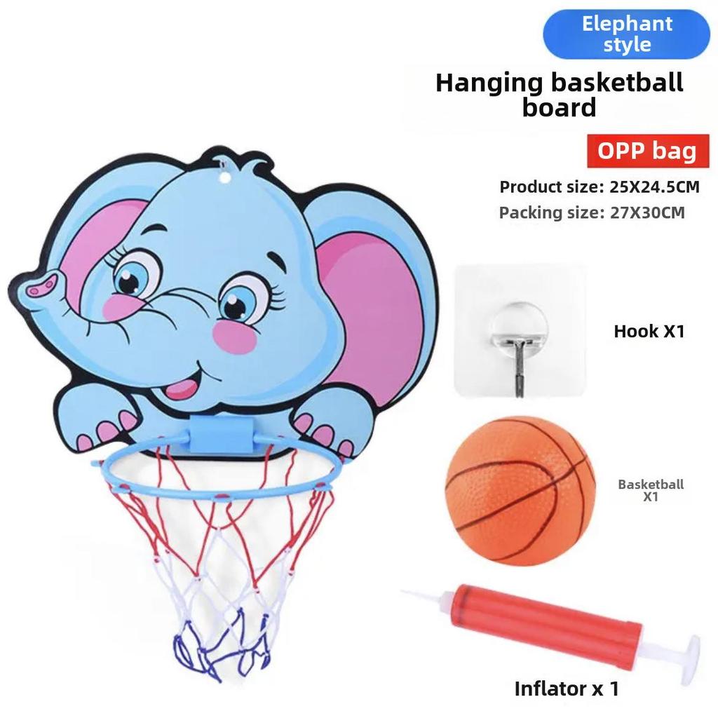Wall-Mounted Indoor Basketball Hoop Toy for Boys, Ages 1-3