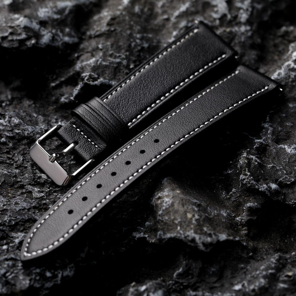 18 19 20 21 22MM быстросъемный универсальный ремешок для часов - ручная работа ультратонкий мягкий ремешок для часов из натуральной кожи в стиле ретро для Huawei Samsung Xiaomi замена