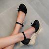 Женская обувь на высоком каблуке, женские Sandalias Zapatos Mujer, женская повседневная обувь, дышащие слипоны, уличные сандалии на танкетке для отдыха