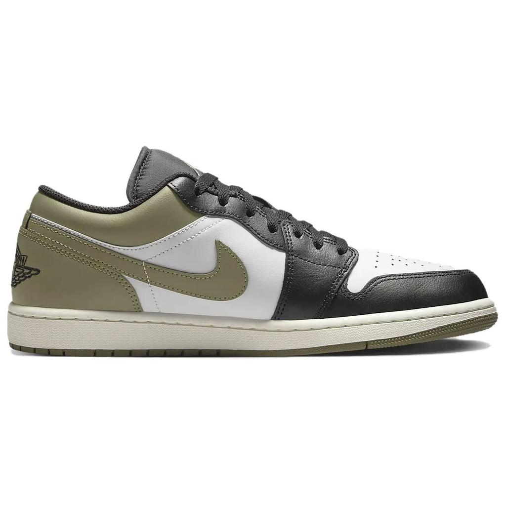 Air Jordan 1 Low Black Toe Medium Olive 553558-092