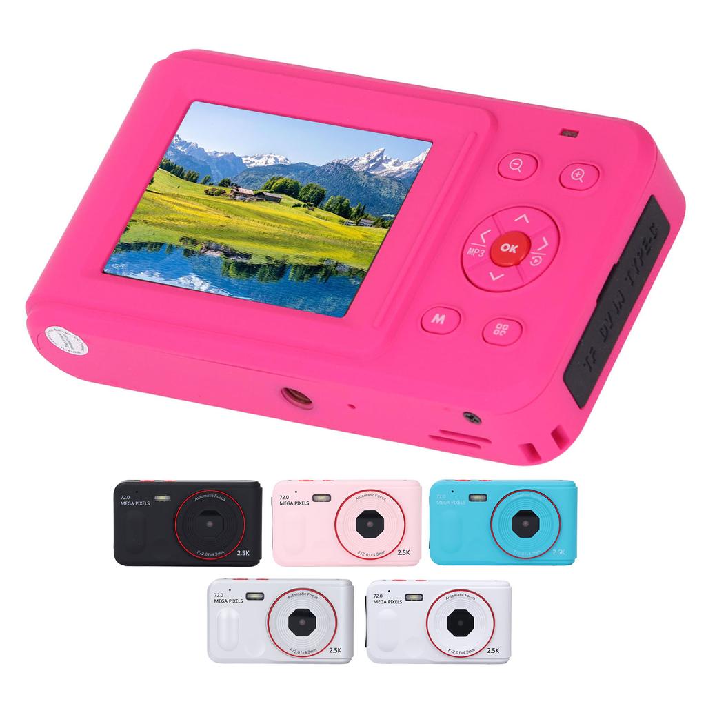 Цифровая камера 72MP 2.5K 16x Zoom Auto Focus Anti Shake 2.4-дюймовый экран портативная компактная камера для 