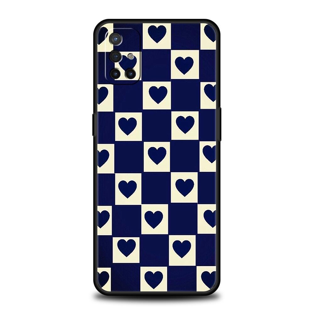 Шахматная доска в клетку Чехол для телефона Для OnePlus 13 12 11 10 9 8 7T Pro 13R 12R 10R 9RT 8T Nord N200 N30 2T CE 2 3 5G Lite Чехол
