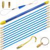 Akuoly Wire Pulling Rod, 50cm X 10 Rods, Dedicated Wire Pulling Tool with Storage Case for Pulling Wires, Wiring Rod for Pulling Wires