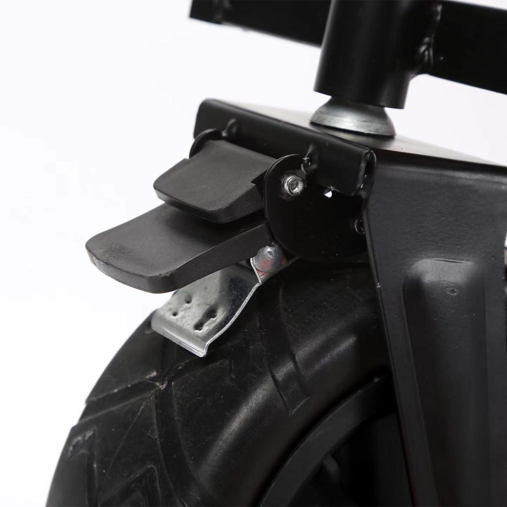 7-дюймовое складное колесо для тележки, с двойным подшипником, кронштейн тормоза для хозяйственной, кемпинговой ручной тележки