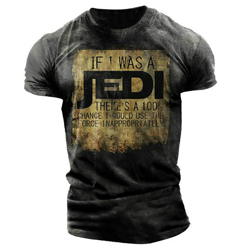 Летняя мужская классическая ретро футболка с 3D-принтом, удобная европейская и американская футболка Tough Guy Wind Speed Dry с круглым вырезом и свободным верхом