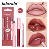 Набор для макияжа губ из 3 предметов Карандаш для губ Блеск для губ Помада Эффект зеркала Beep Lips Высокий цвет Стойкий Увлажняет Дорожный мини-набор
