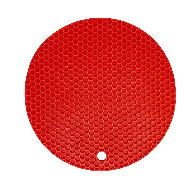 Round Heat Resistant Silicone Mat Drink Cup Coasters Insulation Non Slip Pot Holder Thicken Table Placemat Kitchen Accessories