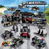 City Series Police Station Swat Building Blocks Fighting Robot Helicopter Bricks Kit Educational Toys For Children Gifts