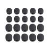 YFFSFDC Microphone Sponges, Set of 20, 5mm/8mm Inner Diameter, for Headsets, Intercoms, Lapel Microphones, and Noise Reduction, Mini Black
