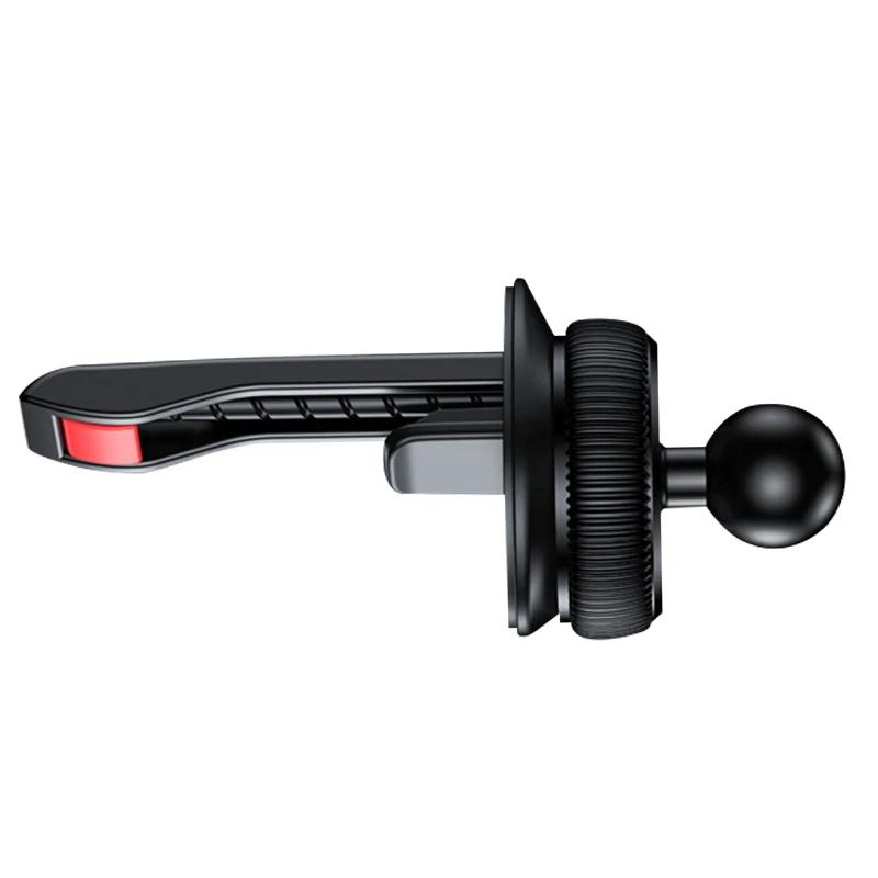 Oatsbasf Mini Car Phone Holder Stand GPS Auto Mount Air Outlet 4.7-6.9" for iPhone 16 15 Pro Max Xiaomi Gravity Phone Holder