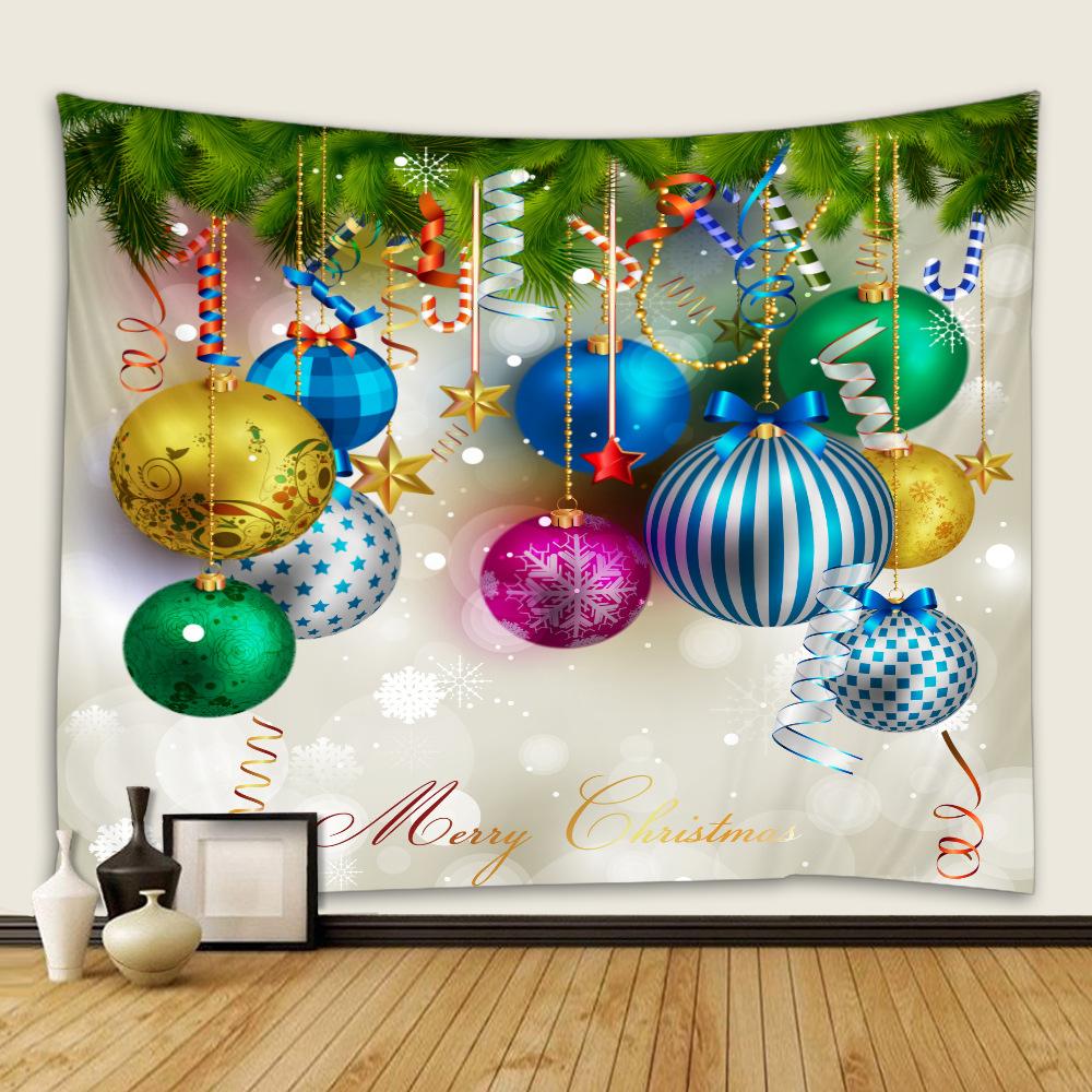 Christmas Tapestry Festive Decor Home Living Room Bedroom Background Garden Posters for Outside Large Wall Hanging Beach Towel