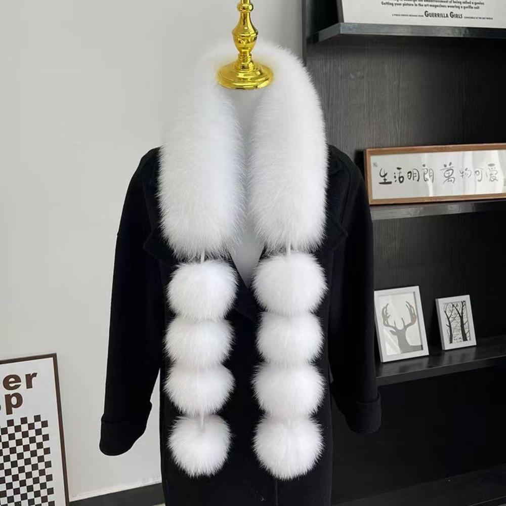 Warm Magnetic Imitation Fur Scarf Faux Rabbit Fur Women Winter Scarves Cute Plush Scarf For Girls