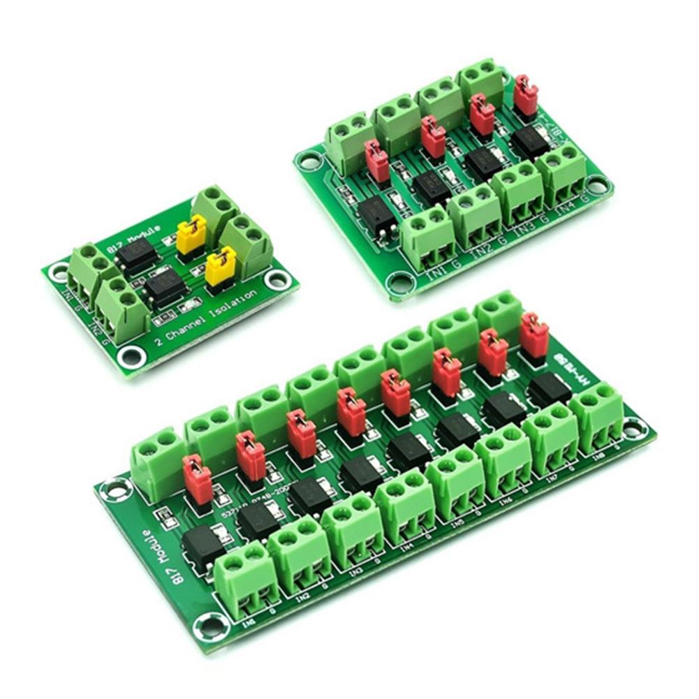 PC817 Optocoupler Isolation Board Voltage Converter Adapter Module 2/4/8 Channel Optocoupler Isolation Module DIY Kits