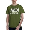 Компьютер MSX С 1983 года 100% Хлопок Повседневная Дышащая Удобная Мужская Забавная Мужская Футболка Мужские Топы