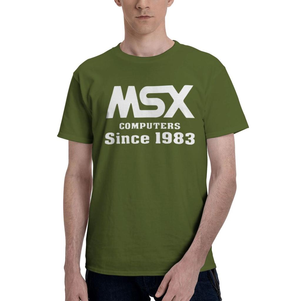 Компьютер MSX С 1983 года 100% Хлопок Повседневная Дышащая Удобная Мужская Забавная Мужская Футболка Мужские Топы