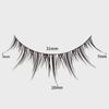 Black & White Natural False Eyelashes H100: Invisible Stems, Supports Double Eyelids