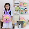 Cartoon Childrens Backpack With Animal Pattern And Padded Shoulder Straps For Kindergarten School Use