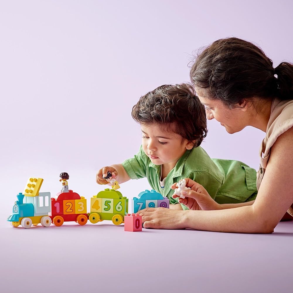 Игрушка LEGO DUPLO Поезд с цифрами для детей 1,5-3 лет Обучающие строительные блоки 10954