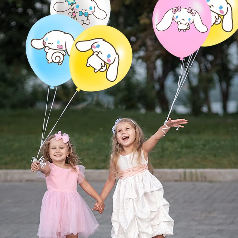 Kawaii Dog Party Supplies Include Banner Cake Topper Balloons for Theme Party