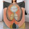 Hilma Af Klint - The Evolution No. 10, Throw Blanket Plush Fuzzy Cozy Blanket For Couch Sofa