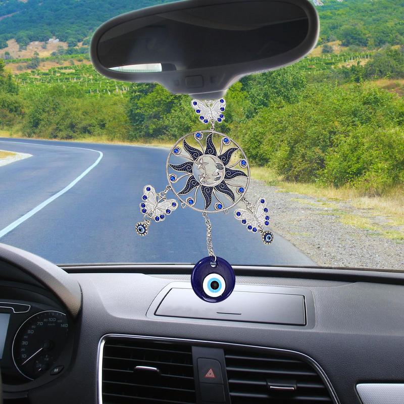 Dream Catcher Home Decor Sunflower Moon Star Automotive Blue Eye Charm Decor Aesthetic Art Lucky Ornament For Nursery Room