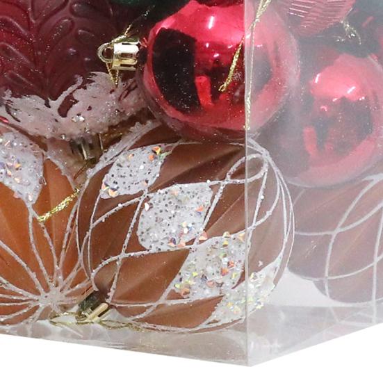 36 шт. Рождественские шары украшения Небьющиеся пластиковые шары Украшение для рождественской елки с подвесной петлей для декора рождественской елки, свадьбы, праздничной вечеринки