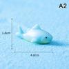 Mini Ocean Figurine Resin Ornaments Cute Marine Life Sea Animals Tiny Statue Aquarium Home Desktop Micro Landscape Decor