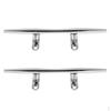 2x 4 Inch Stainless Steel Marine Boat Yacht Dock Deck Line Rope Cleat