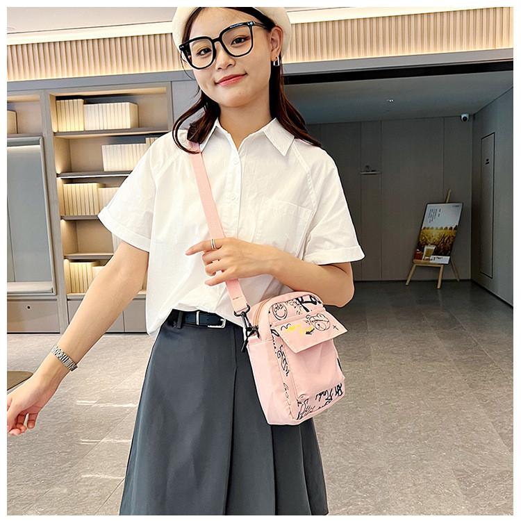 Crafty Small Crossbody Bag With Nylon Material For Daily Casual Use