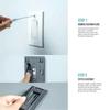 Durable Vintage Light Switch Cover Plastic Wall Light Switch Panel On / Off Push Buttons Cover