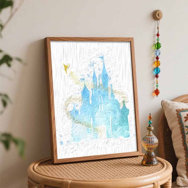 Disney Акварельный замок Тинкербелл цифровая масляная живопись DIY раскраска ручная роспись домашний декор искусство ремесло креативный настенный декор подарок