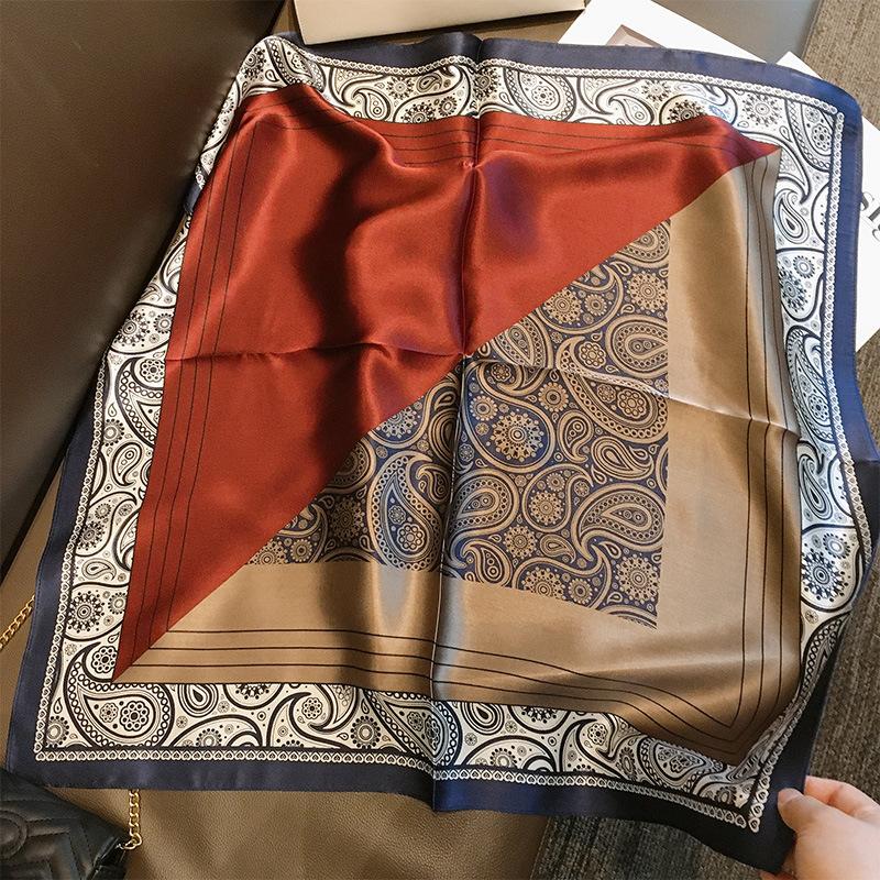 Men's 100% Silk Paisley Scarf Shawl Square Neckerchief Bride Wedding Muffler Business Casual Cravat 70 Headband Scarf For Women
