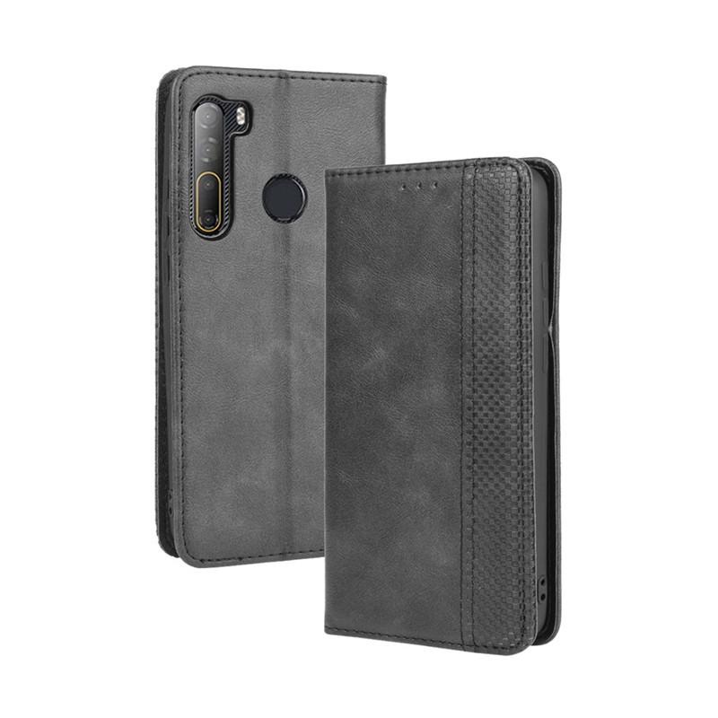 Флип-чехол для HTC Desire 20 Pro Кожаный чехол [Flip Vintage Leather] Ударопрочный прочный ретро-чехол для телефона