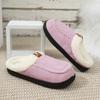Теплые зимние женские тапочки Slient Ladies Slippers Искусственный мех женские тапочки Домашняя комфортная обувь Женская обувь для гостиной