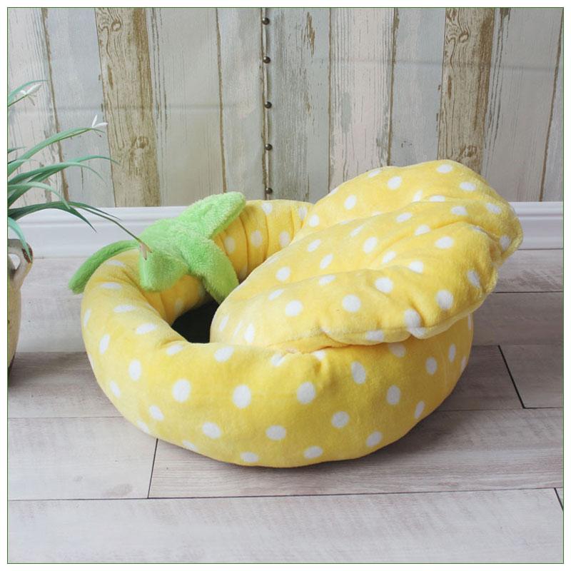 Питомник для домашних животных, мягкий круглый шезлонг для домашних животных для маленьких и средних собак, спальная подушка, теплое кошачье гнездо, корзина для щенка, плюшевый диван для чихуахуа