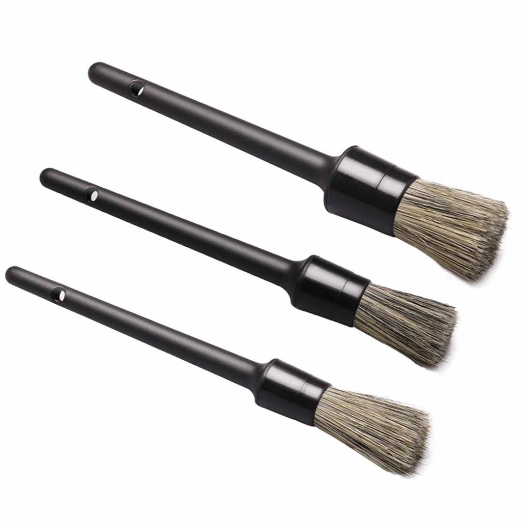 Щетка для мытья автомобиля с мягкой щетиной из свиной щетины, щетка для кузова, для чистки колес автомобиля, щетка для чистки кондиционера, очищает внутренние зазоры и не царапает ваш автомобиль