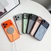 iPhone 17 Pro Max Matte Magnetic Case, Contrasting Colors, Drop-Proof Protective Cover, Compatible with Apple 16