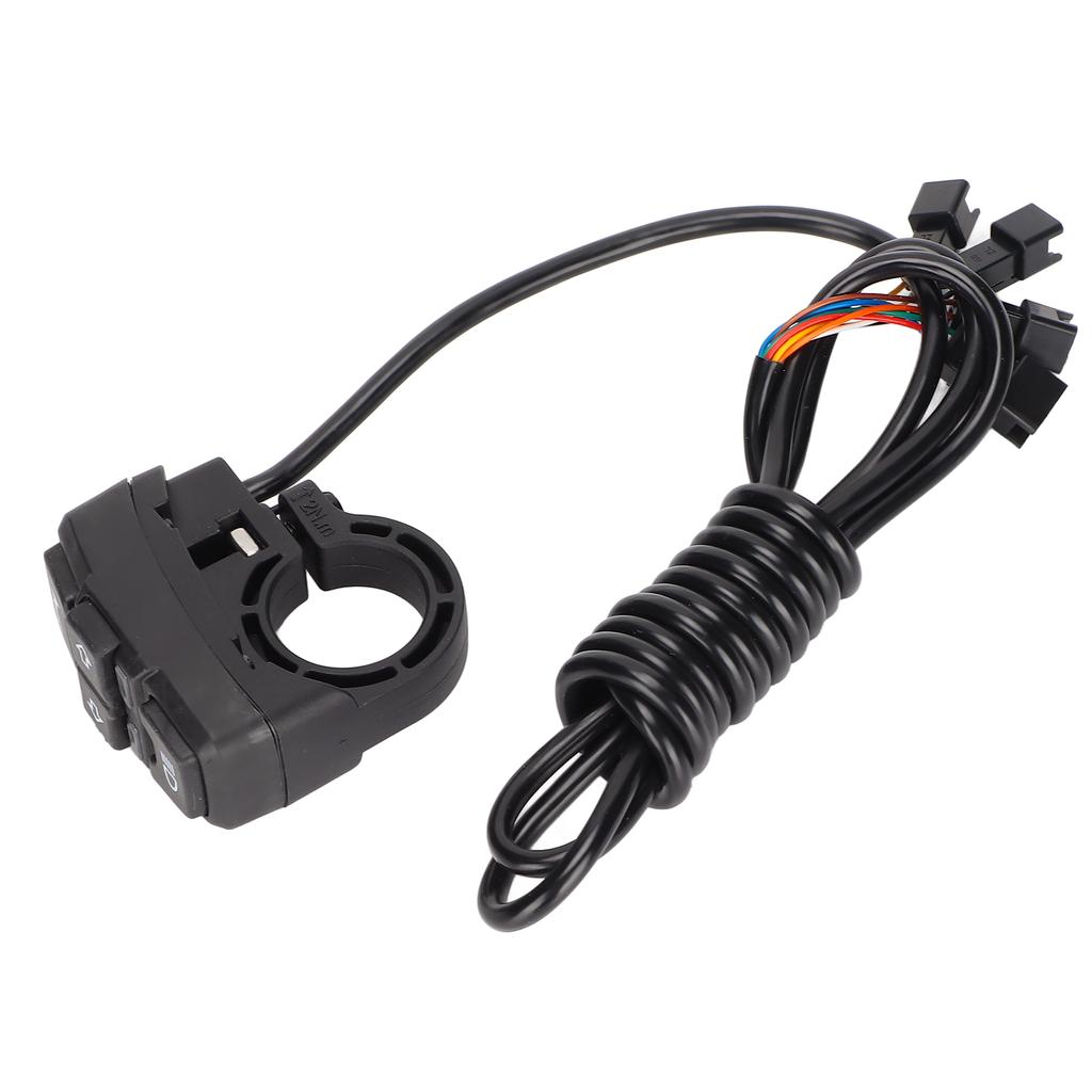 DK336 Переключатель на руле мотоцикла 3 в 1 Свет Сигнал Поворотник IPX4 Водонепроницаемый для Электрического велосипеда Транспортного средства 48В