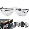 Pair Motorcycle ABS Battery Side Fairing Cover Black For Honda Magna VF 750 VF750C 1994-2004 Chrome/Glossy