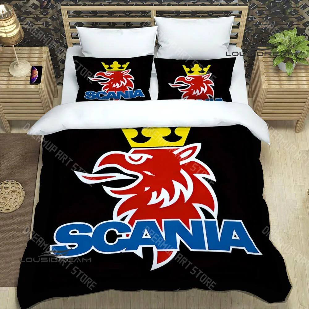 3D логотип S-Scania Принтованные Комплекты Постельного Белья изысканный набор принадлежностей пододеяльник комплект покрывала постельный набор роскошный подарок на день рождения