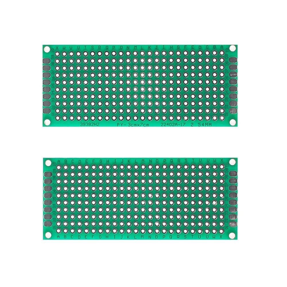 Двусторонняя плата, 1 шт./10 шт., 2*8 см, 5*7 см, 10*10 см, зеленый прототип печатной платы, универсальная плата, электронный набор для самостоятельного изготовления