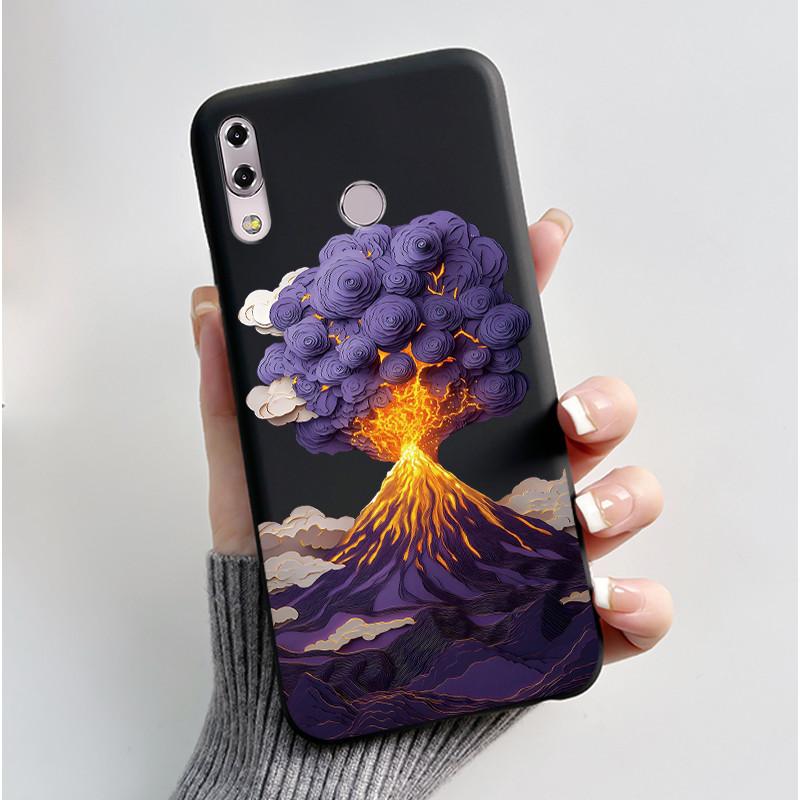 Для Asus Zenfone 5 5z ZS620KL ZE620KL X00QD 6.2" 2018 Ударопрочный чехол для телефона Эстетичный Модный Милый Кот Черный Мягкий Силиконовый Чехол