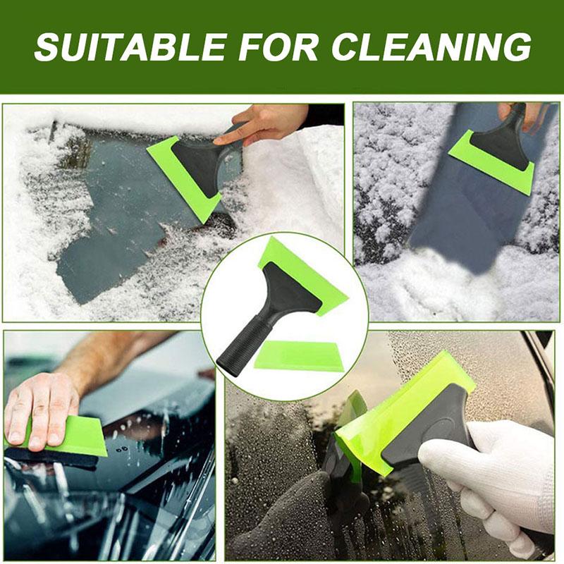 2-in-1 Winter Car Ice Scraper and Squeegee - for Efficient Snow & Frost Removal - Automotive Accessory for Cold Weather Driving